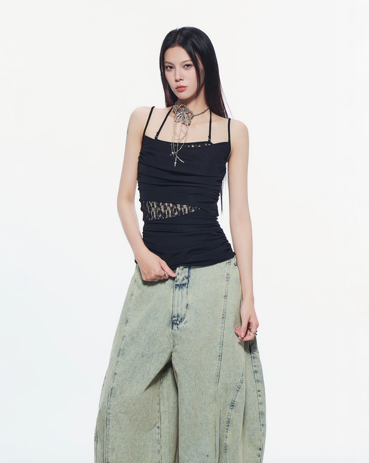 Aysel Lace Panel Top