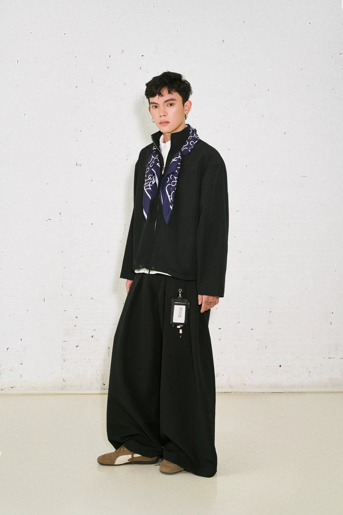 Black Scarf Jacket
