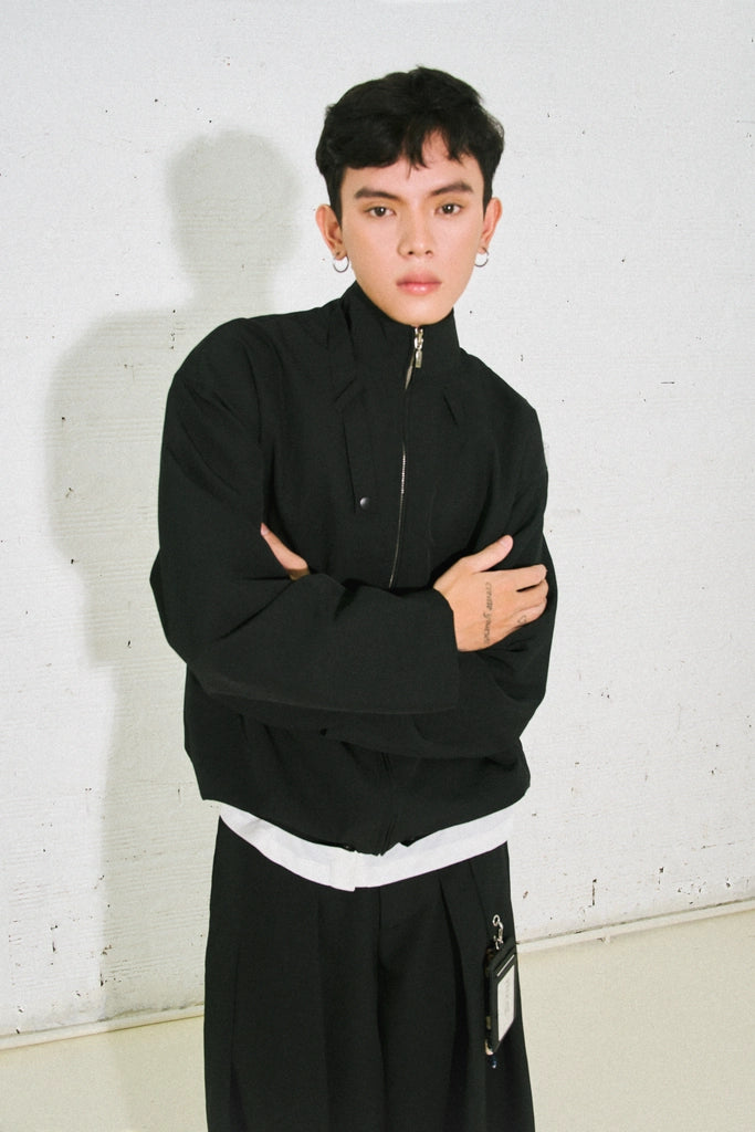 Black Scarf Jacket